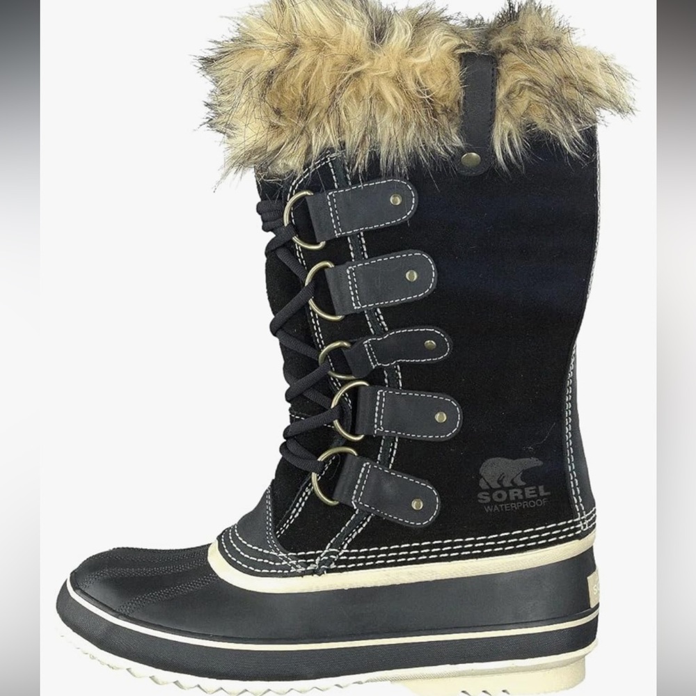 Sorel Black and Tan Winter Boots